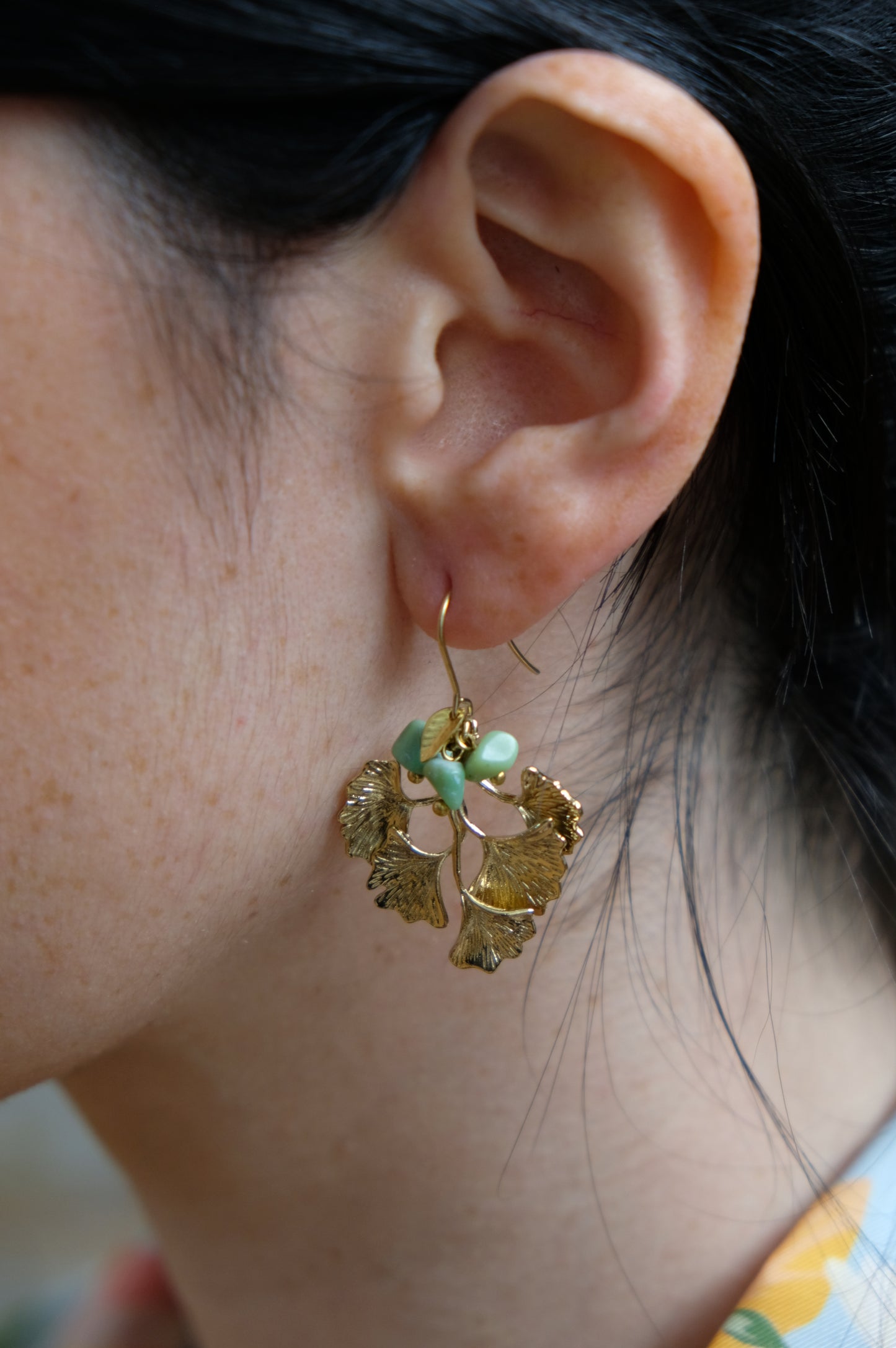 Orecchini GINKGO VERDE