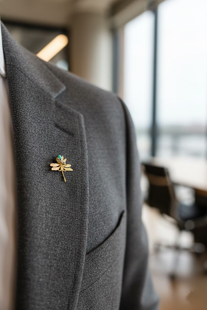 Spilla LIBELLULA AMAZZONITE