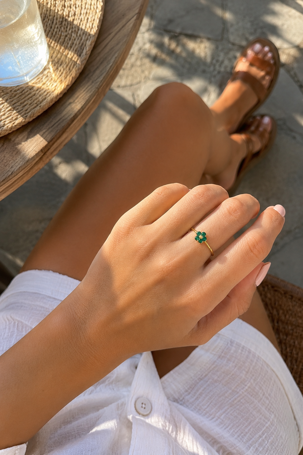 Anello FIORE DI STRASS