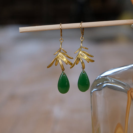 COLORED GLASS earrings
