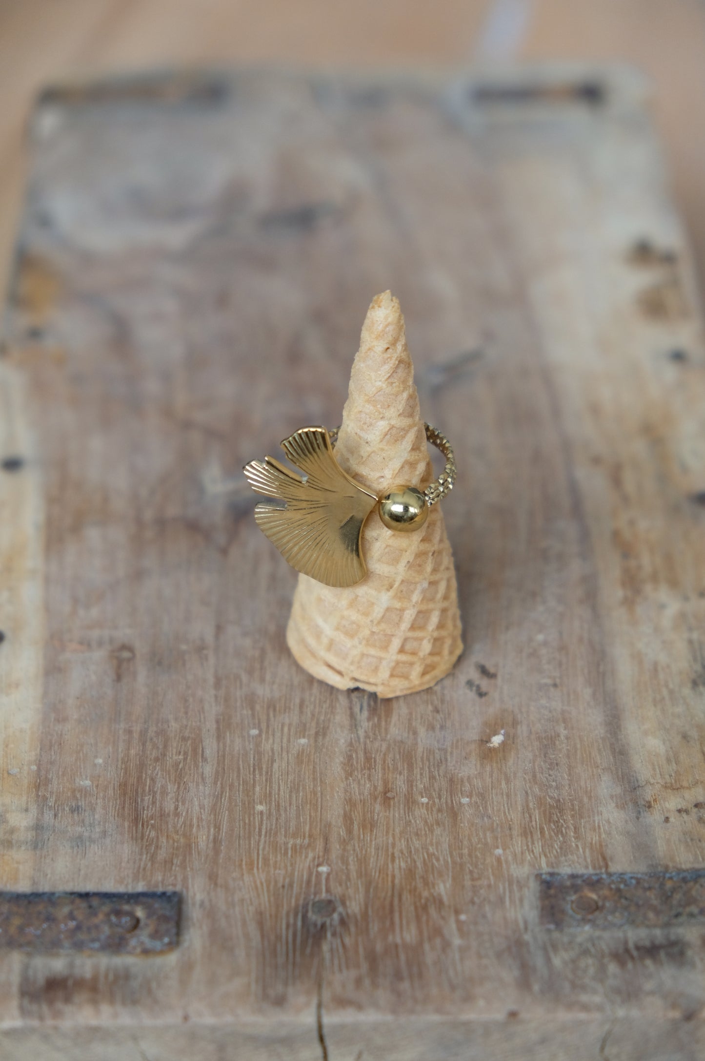 Anello GINKGO con SFERA