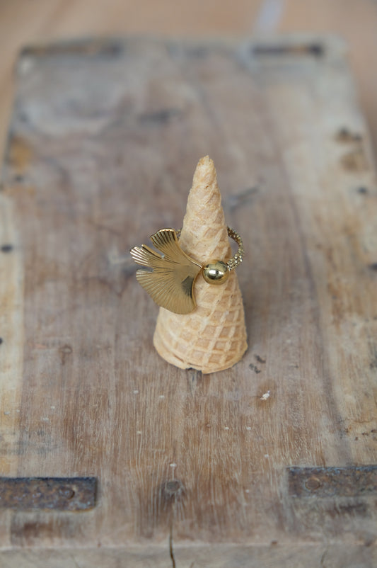 Anello GINKGO con SFERA