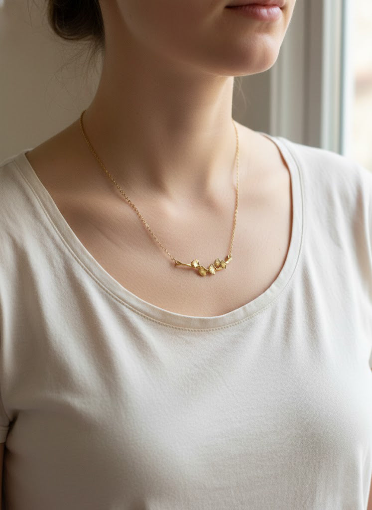 Collana FOGLIE DI GINKGO